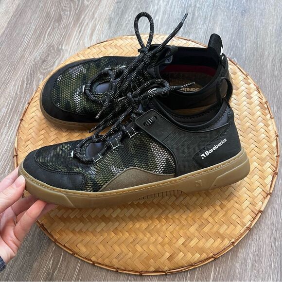 Barebarics‎ rebel army green barefoot shoes trail running hiking men’s size 8